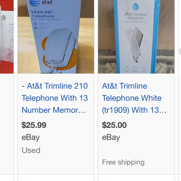 BRAND NEW AT&T TRIMLINE TELEPHONE WITH 13 NUMBER MEMORY - Picture 8 of 8